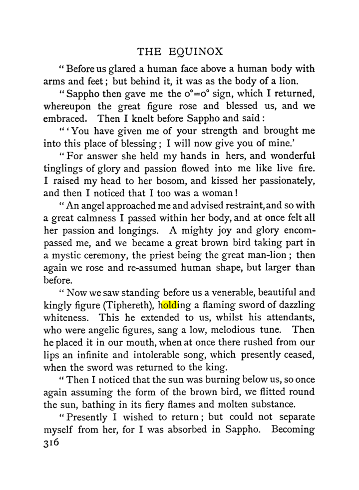 Original scan of The Equinox (Volume I, Number I), PDF page 324