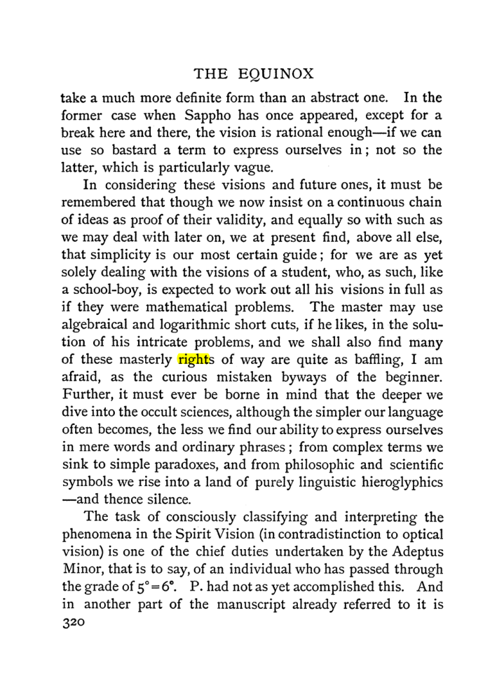 Original scan of The Equinox (Volume I, Number I), PDF page 328
