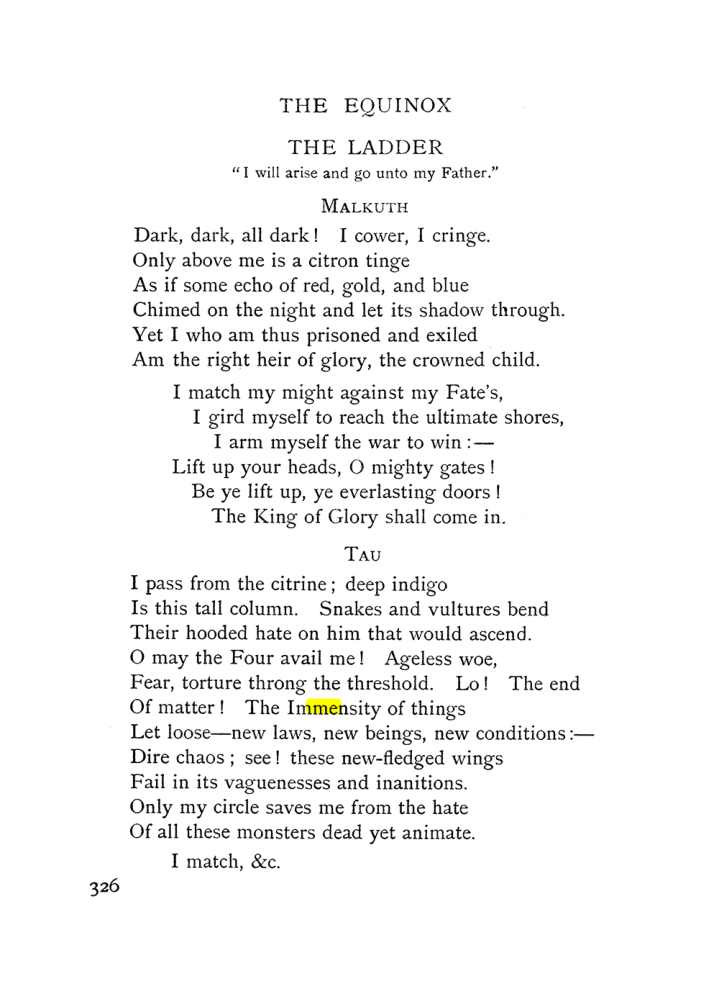 Original scan of The Equinox (Volume I, Number I), PDF page 334