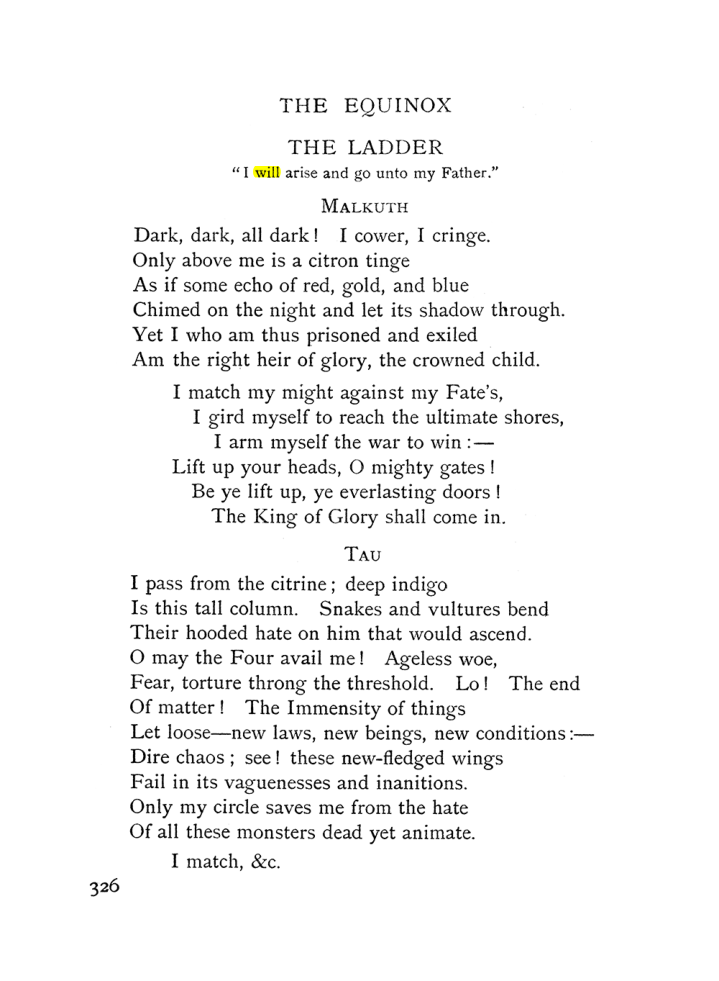 Original scan of The Equinox (Volume I, Number I), PDF page 334