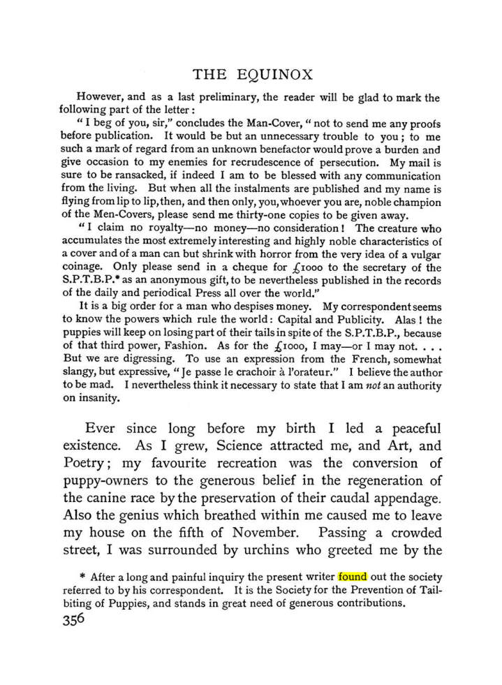 Original scan of The Equinox (Volume I, Number I), PDF page 364