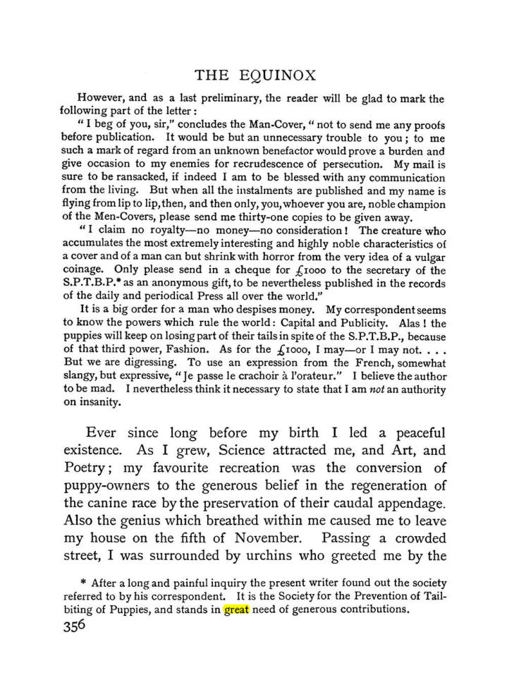 Original scan of The Equinox (Volume I, Number I), PDF page 364