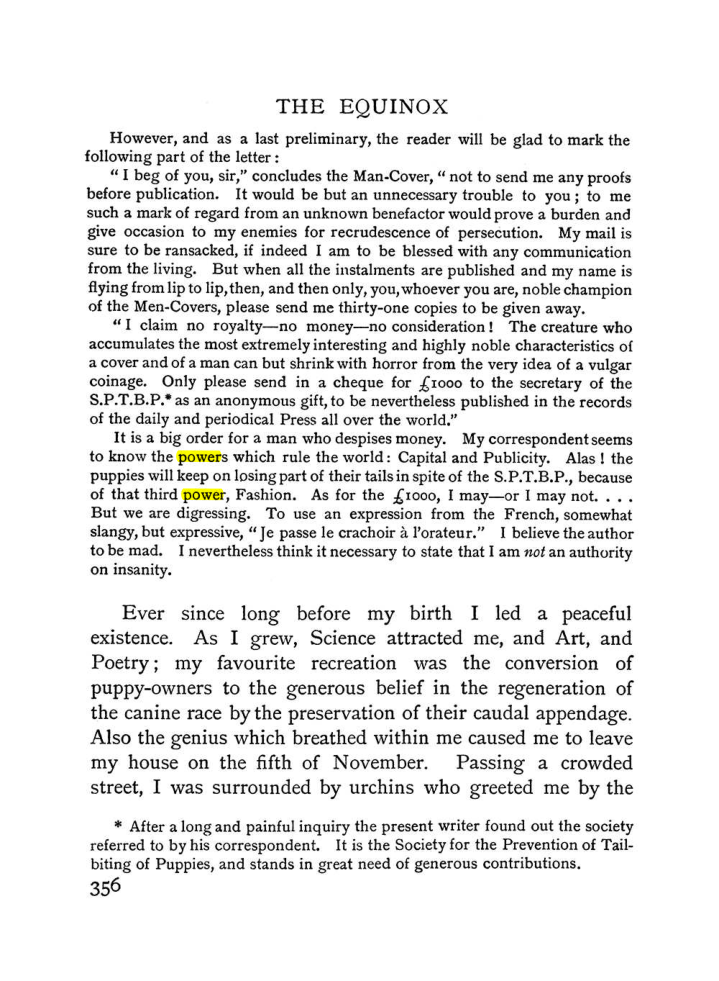Original scan of The Equinox (Volume I, Number I), PDF page 364