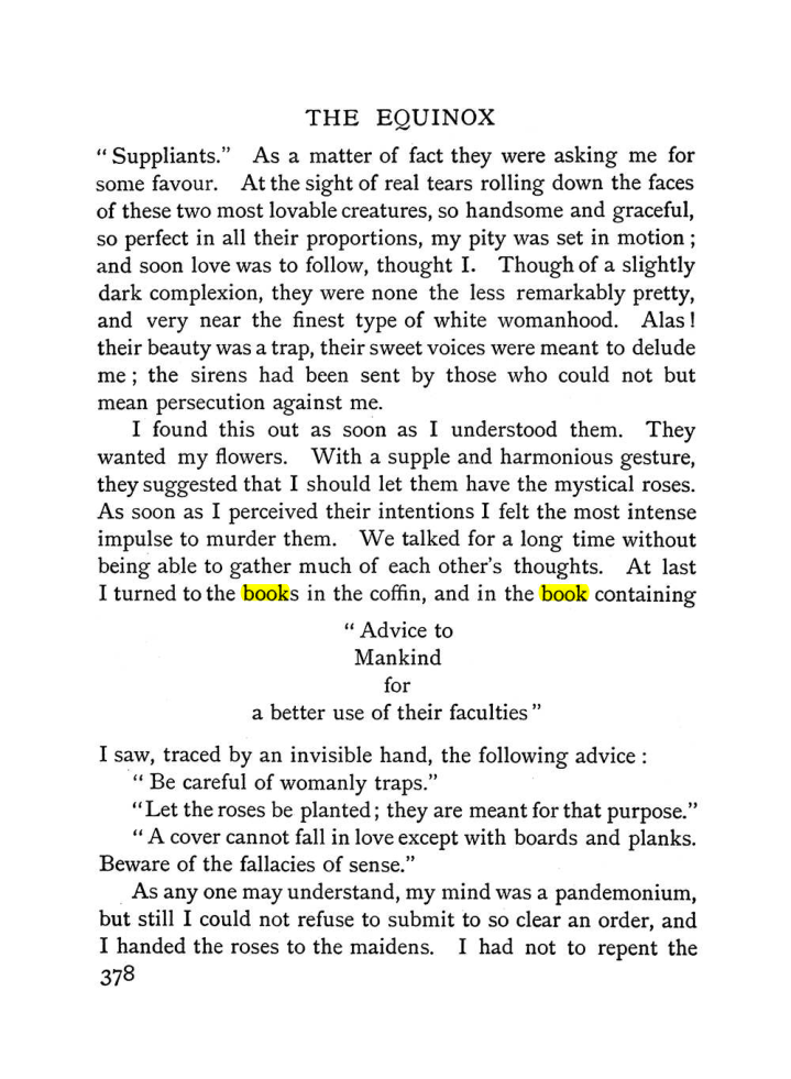 Original scan of The Equinox (Volume I, Number I), PDF page 386