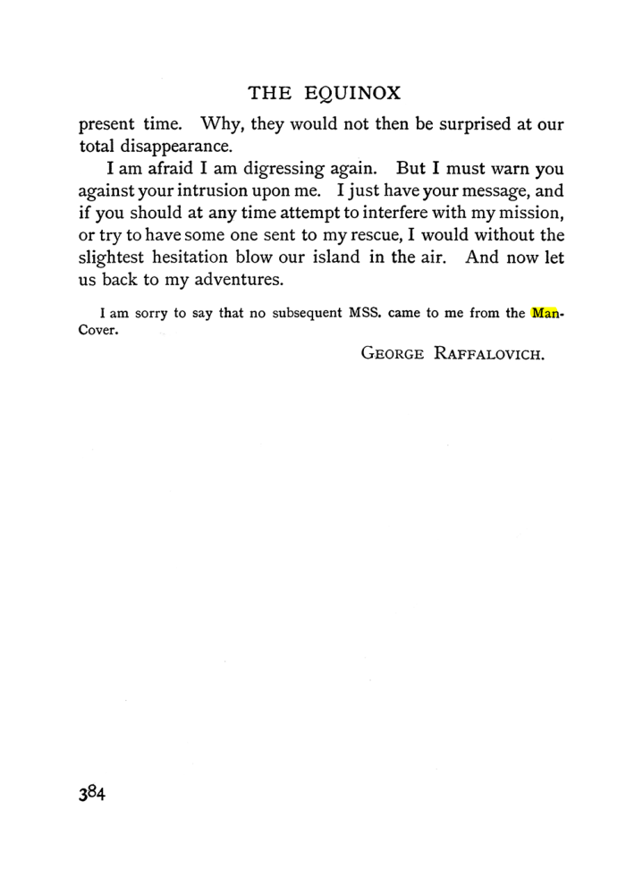 Original scan of The Equinox (Volume I, Number I), PDF page 392