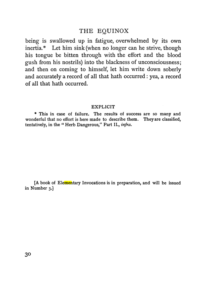 Original scan of The Equinox (Volume I, Number I), PDF page 40