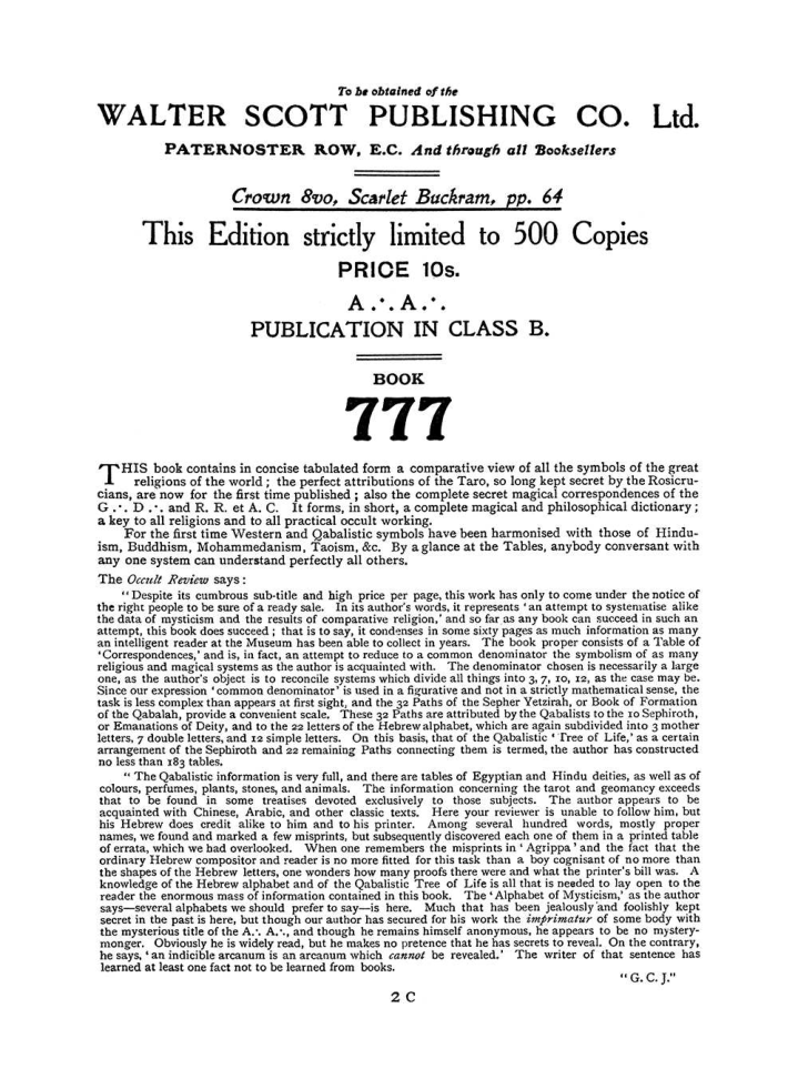 Original scan of The Equinox (Volume I, Number I), PDF page 410