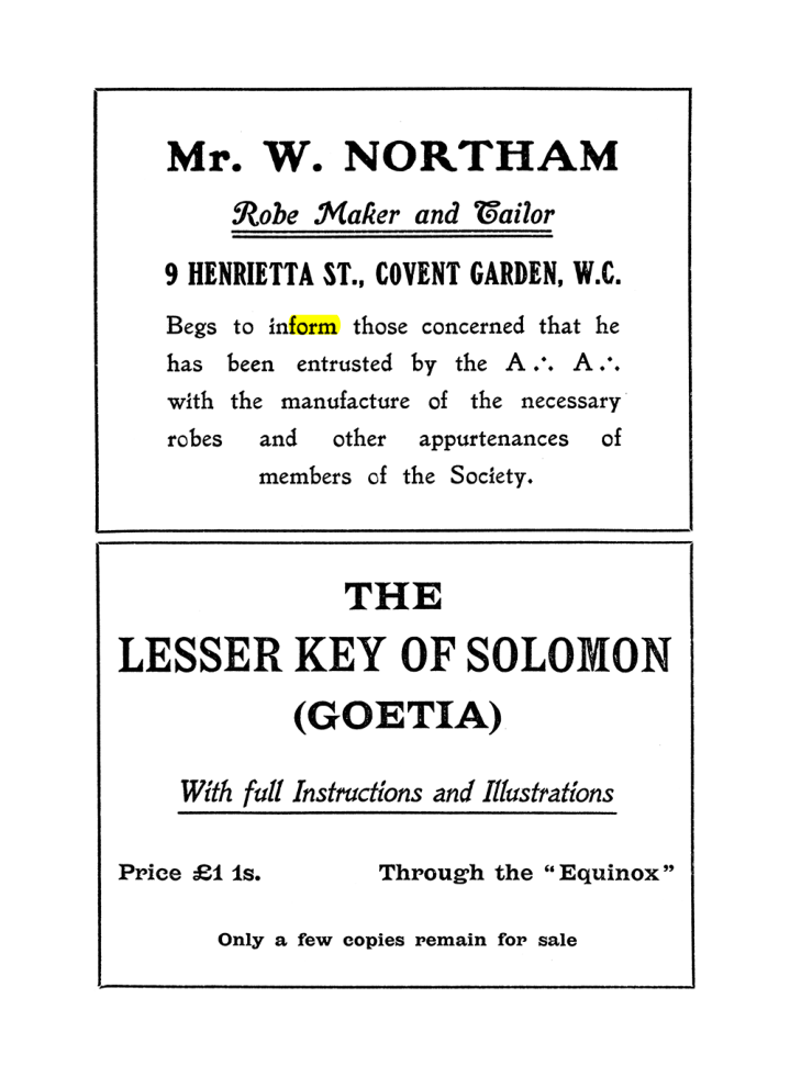 Original scan of The Equinox (Volume I, Number I), PDF page 413