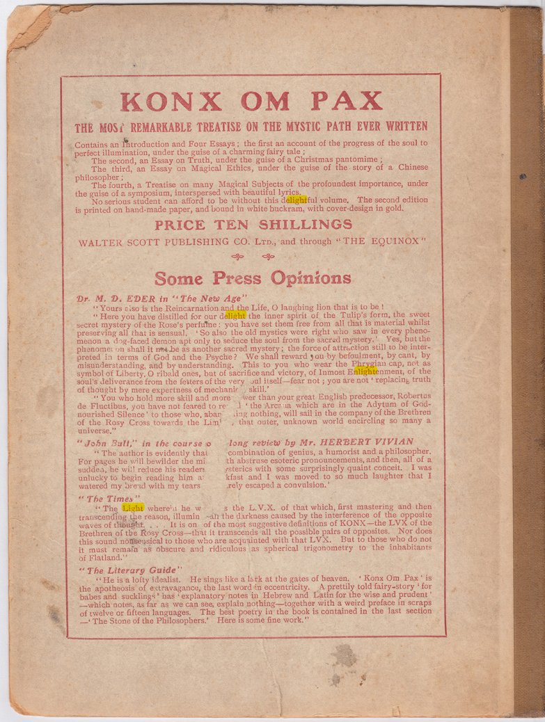 Original scan of The Equinox (Volume I, Number I), PDF page 416