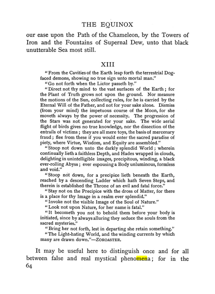Original scan of The Equinox (Volume I, Number I), PDF page 74
