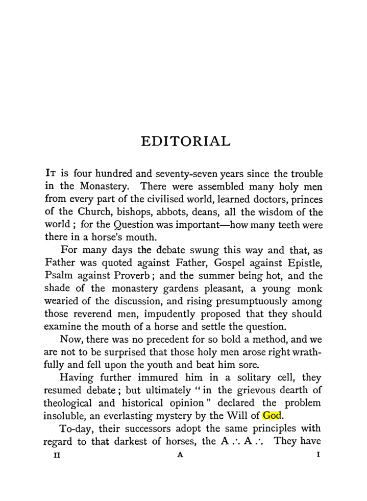Original scan of The Equinox (Volume I, Number I), PDF page 9
