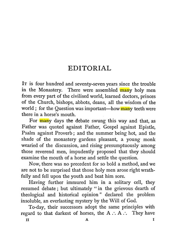Original scan of The Equinox (Volume I, Number I), PDF page 9