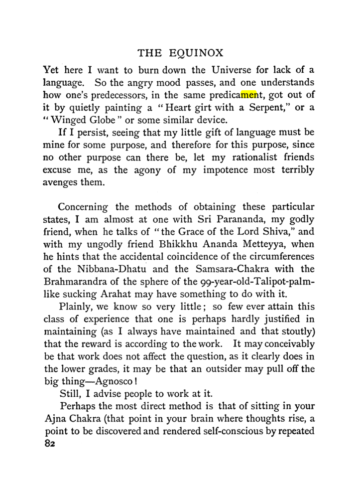 Original scan of The Equinox (Volume I, Number I), PDF page 92