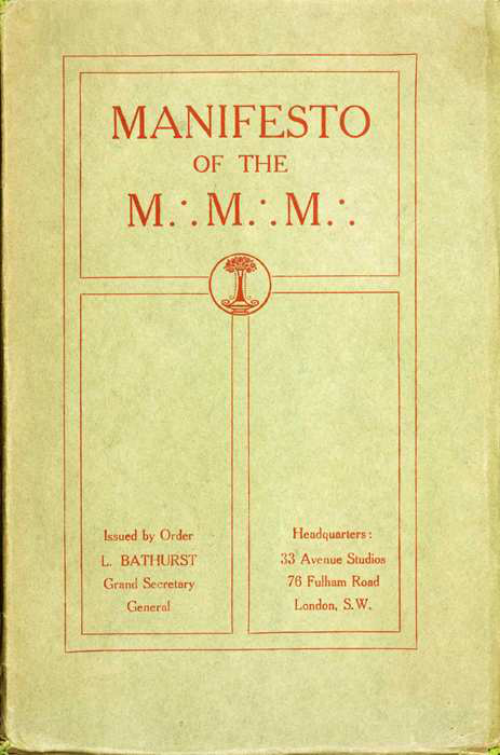 Original scan of Manifesto of the M.M.M., PDF page 1