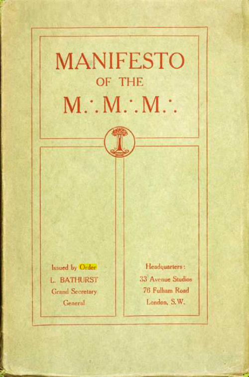 Original scan of Manifesto of the M.M.M., PDF page 1