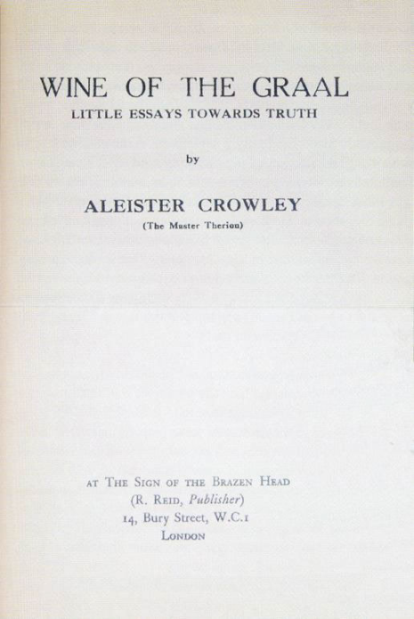 Original scan of Little Essays Toward Truth, PDF page 1