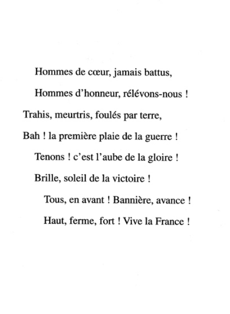 Original scan of La Gauloise. Song of the Free French, PDF page 2