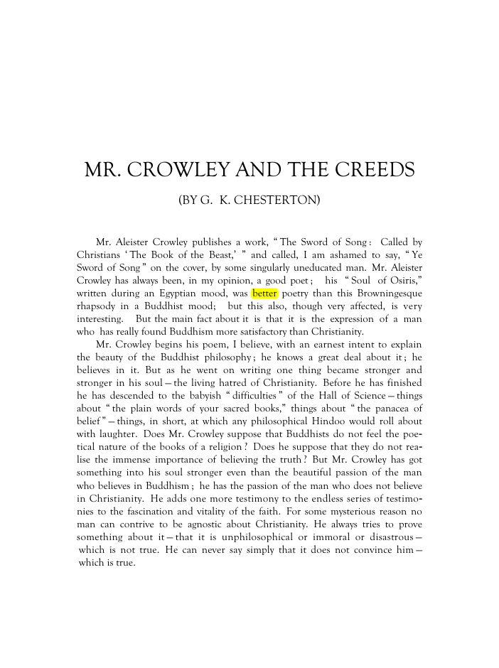 Original scan of Mr. Crowley and The Creeds, PDF page 2