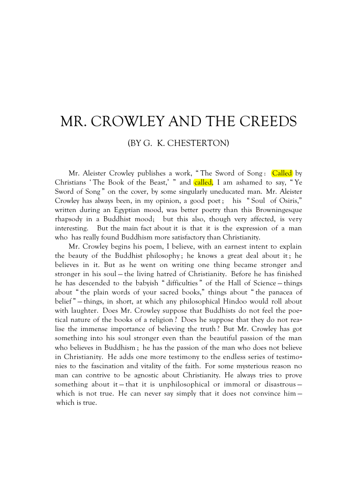 Original scan of Mr. Crowley and The Creeds, PDF page 2