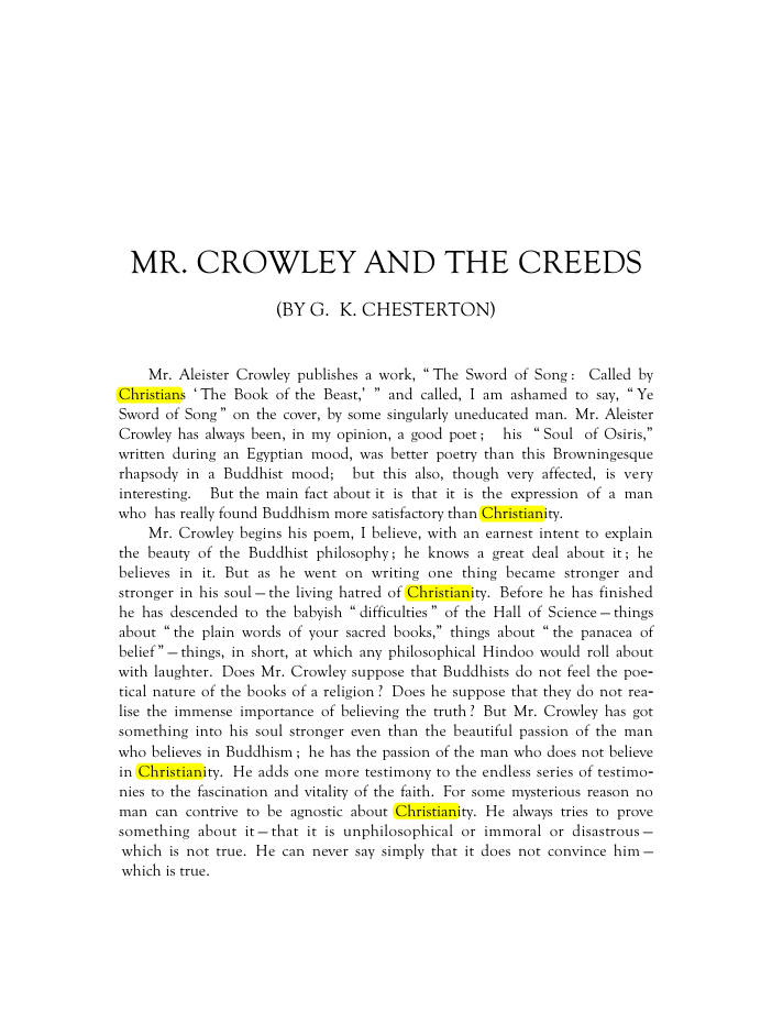 Original scan of Mr. Crowley and The Creeds, PDF page 2