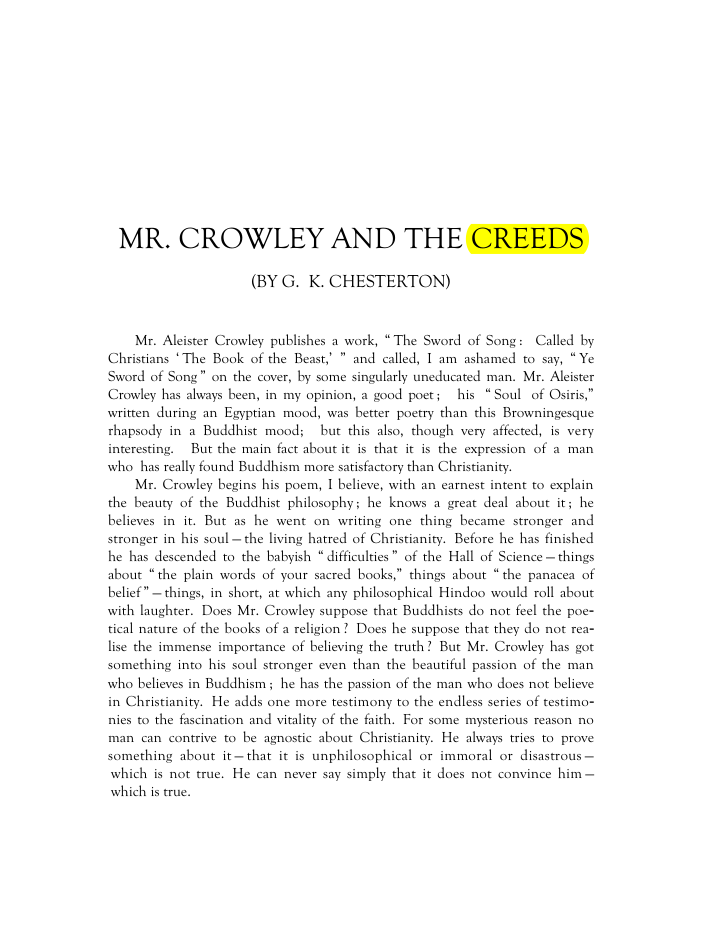 Original scan of Mr. Crowley and The Creeds, PDF page 2