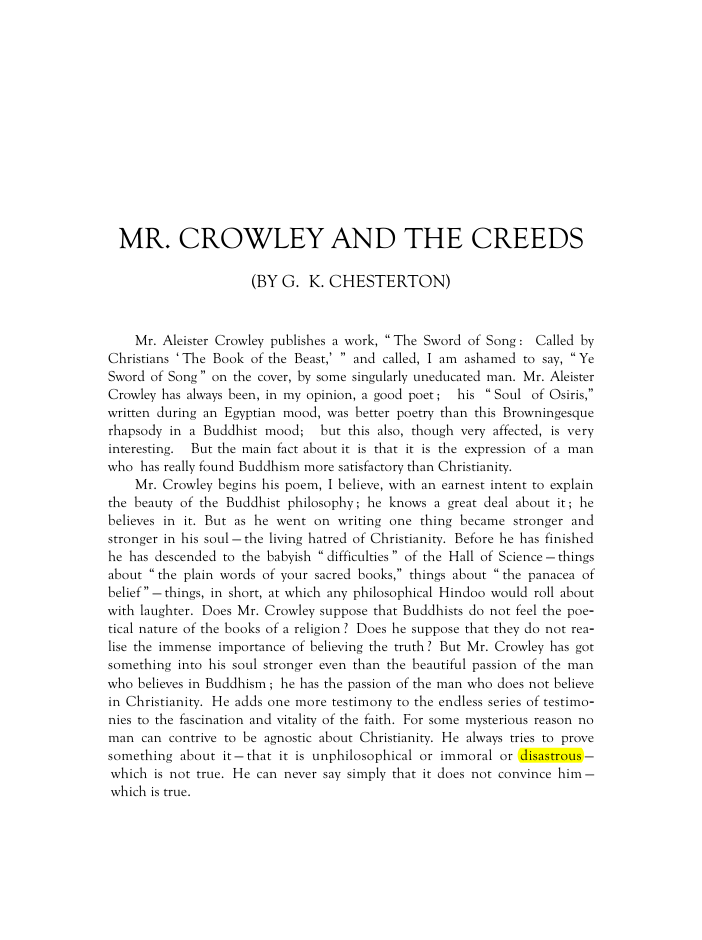 Original scan of Mr. Crowley and The Creeds, PDF page 2