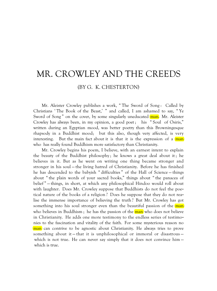 Original scan of Mr. Crowley and The Creeds, PDF page 2