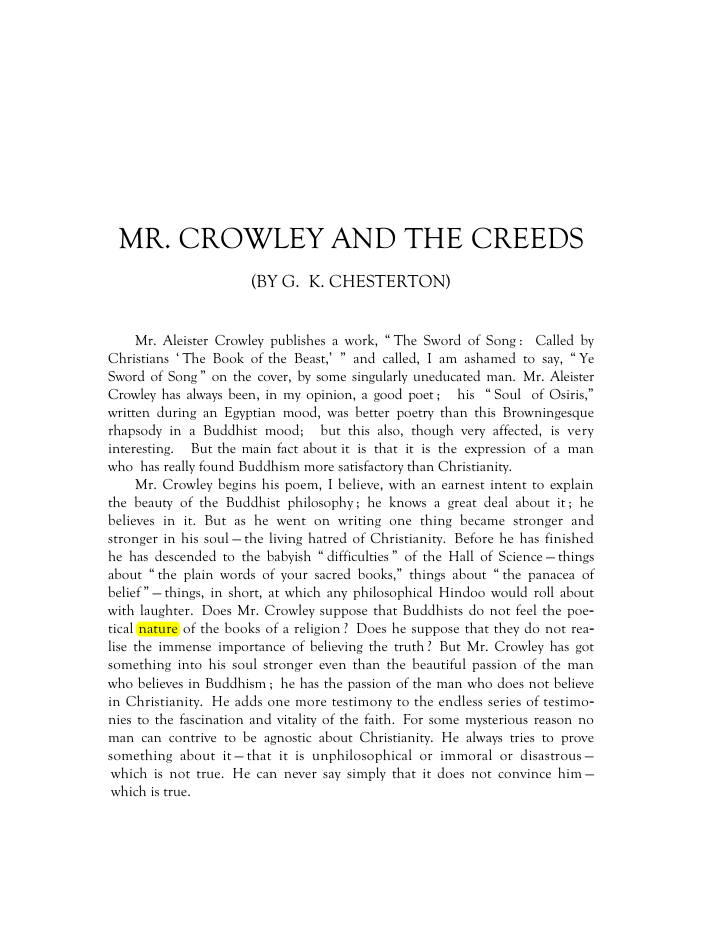 Original scan of Mr. Crowley and The Creeds, PDF page 2