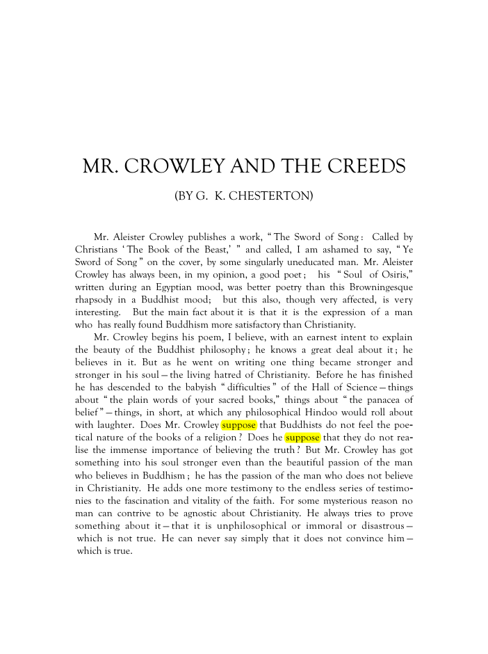 Original scan of Mr. Crowley and The Creeds, PDF page 2