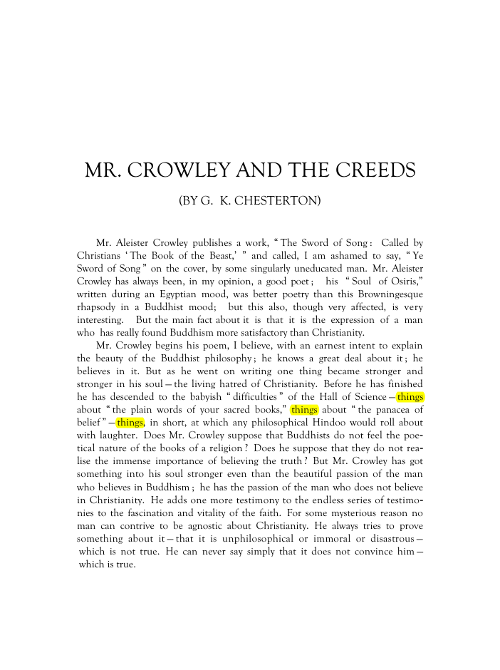 Original scan of Mr. Crowley and The Creeds, PDF page 2