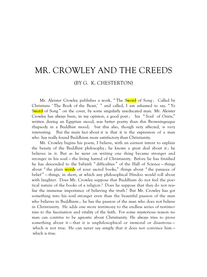Original scan of Mr. Crowley and The Creeds, PDF page 2