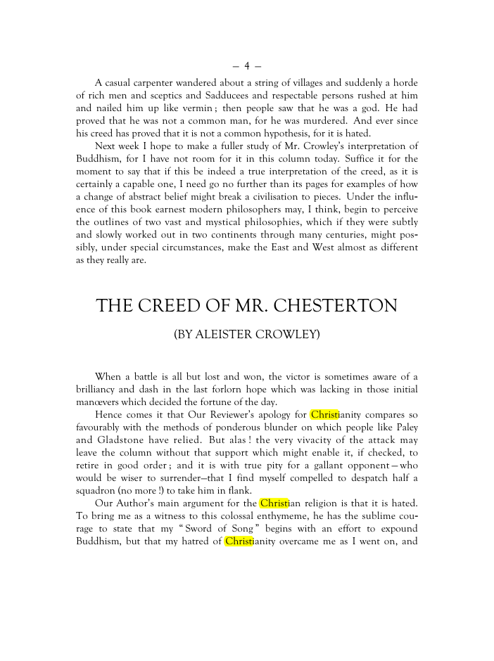 Original scan of Mr. Crowley and The Creeds, PDF page 3