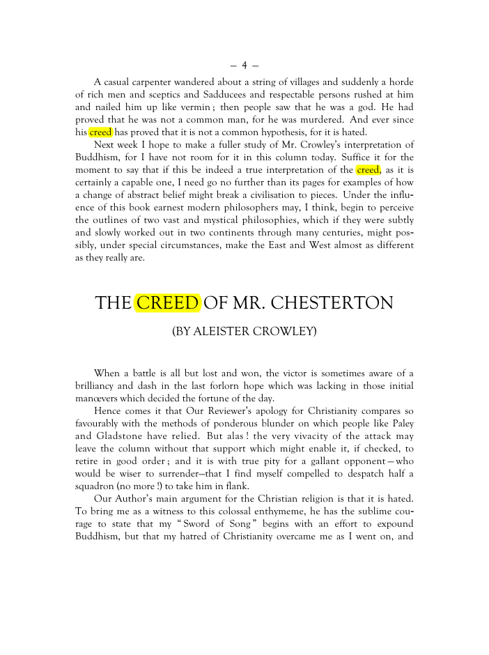 Original scan of Mr. Crowley and The Creeds, PDF page 3