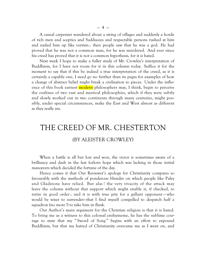 Original scan of Mr. Crowley and The Creeds, PDF page 3