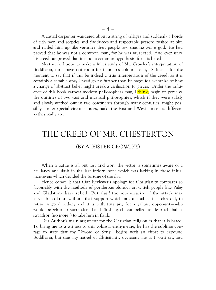 Original scan of Mr. Crowley and The Creeds, PDF page 3