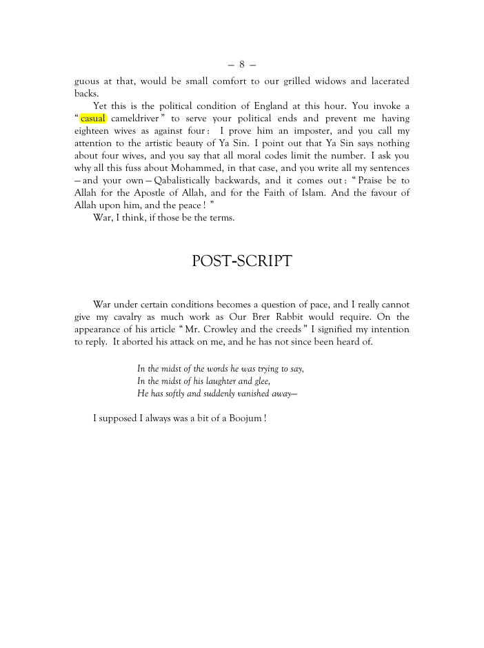 Original scan of Mr. Crowley and The Creeds, PDF page 7