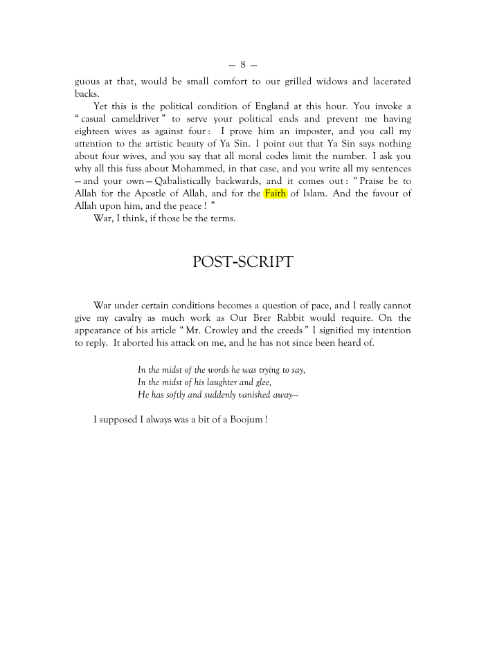 Original scan of Mr. Crowley and The Creeds, PDF page 7