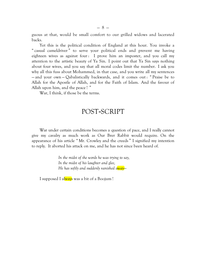 Original scan of Mr. Crowley and The Creeds, PDF page 7