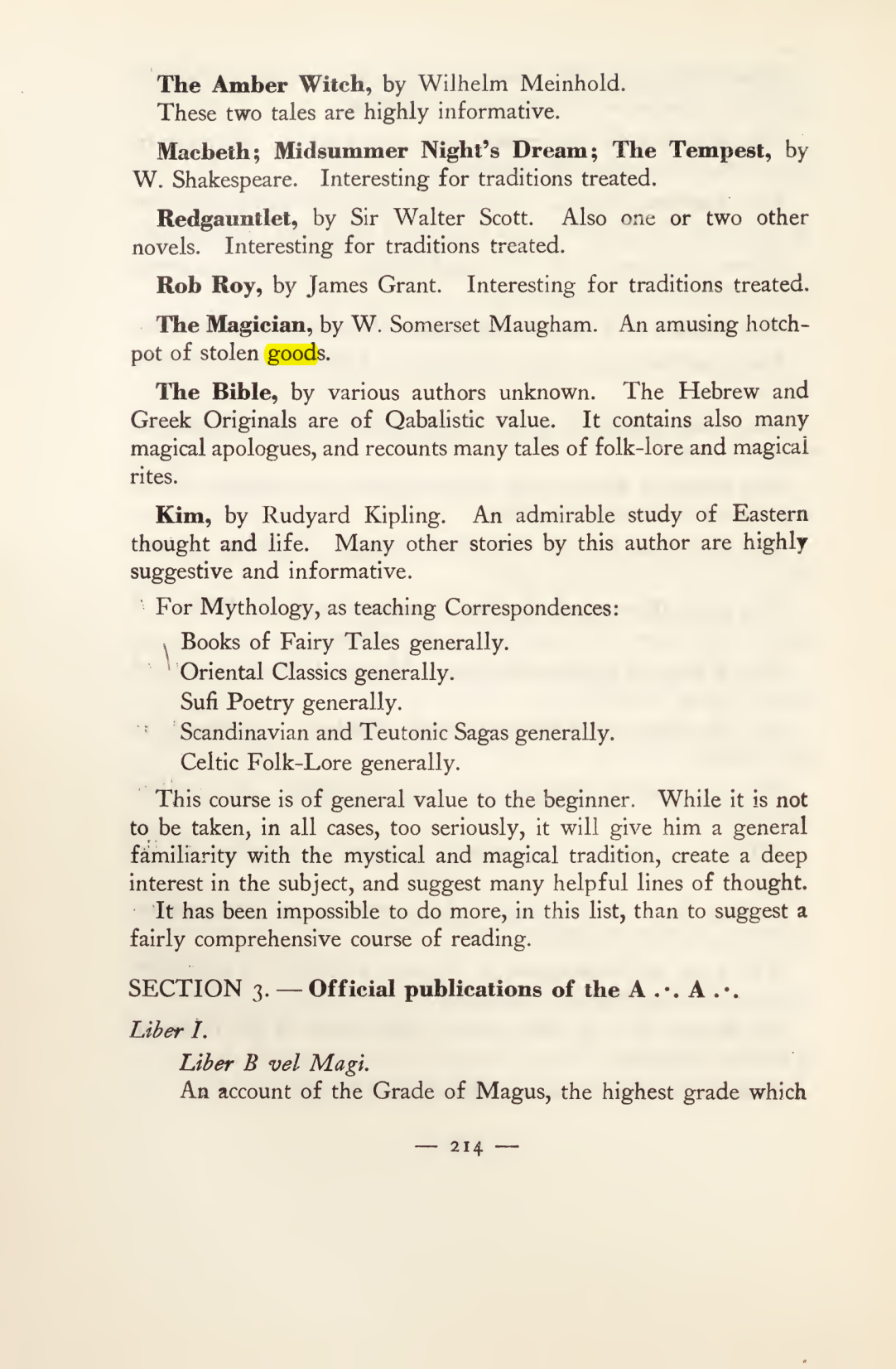 Original scan of Magick in Theory and Practice (Section 3), PDF page 10
