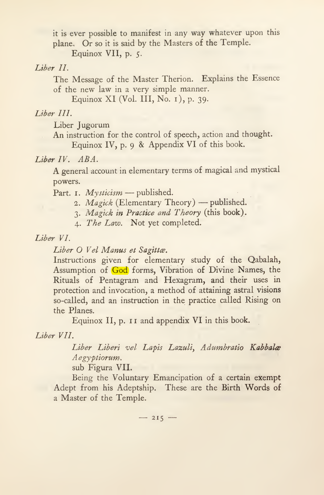 Original scan of Magick in Theory and Practice (Section 3), PDF page 11