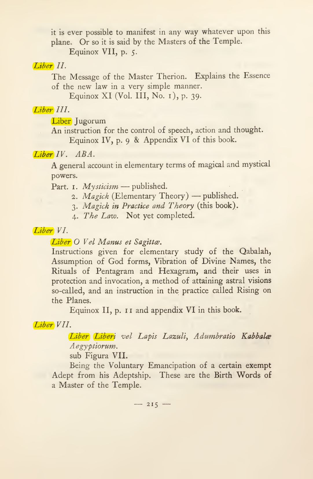 Original scan of Magick in Theory and Practice (Section 3), PDF page 11
