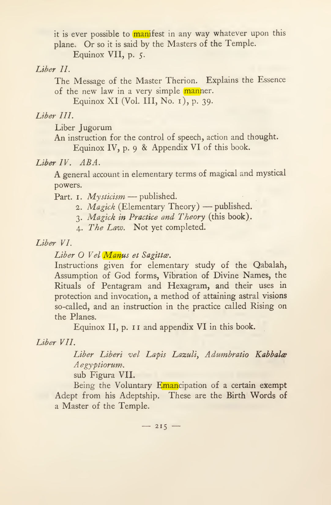 Original scan of Magick in Theory and Practice (Section 3), PDF page 11