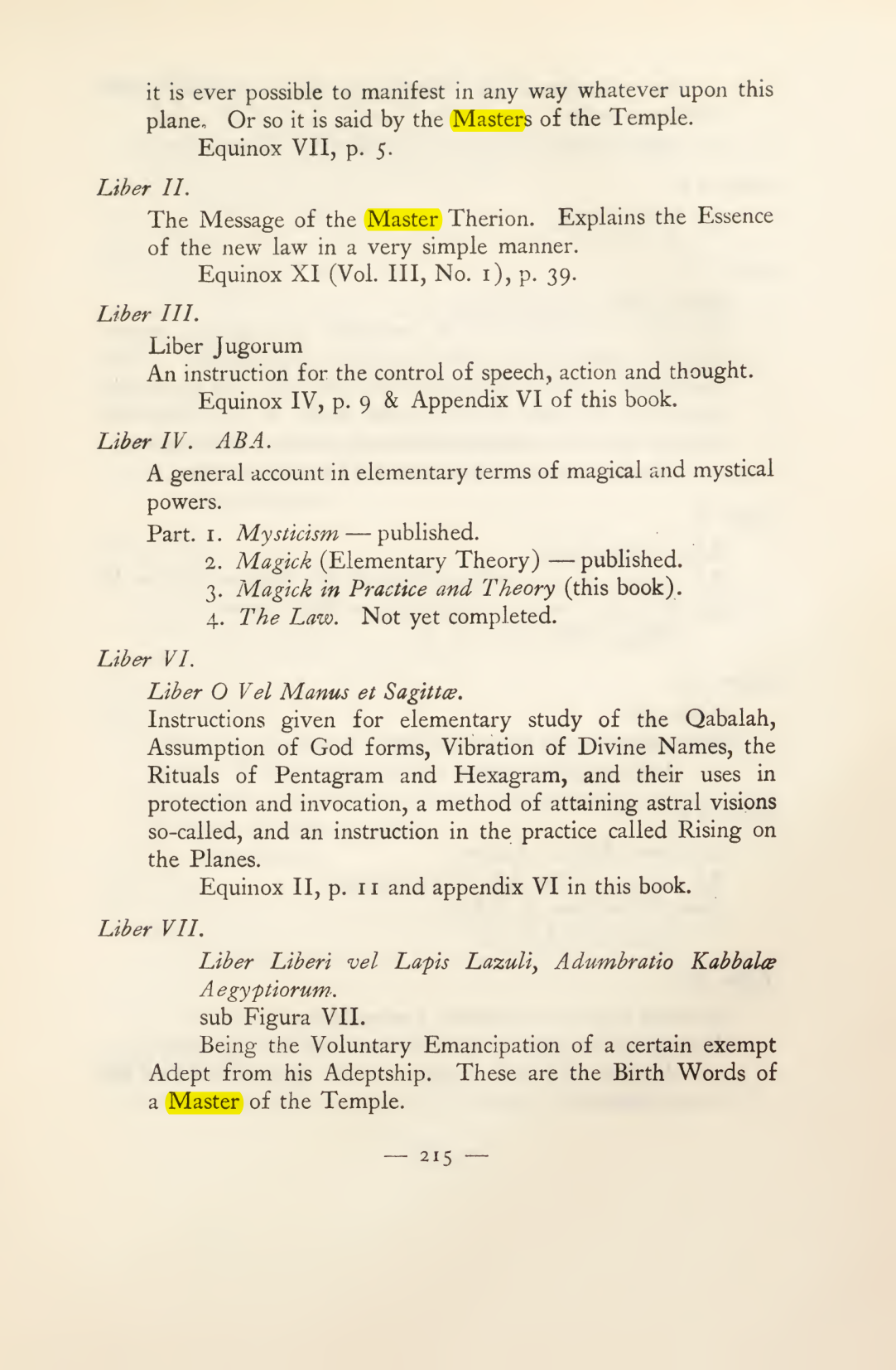 Original scan of Magick in Theory and Practice (Section 3), PDF page 11