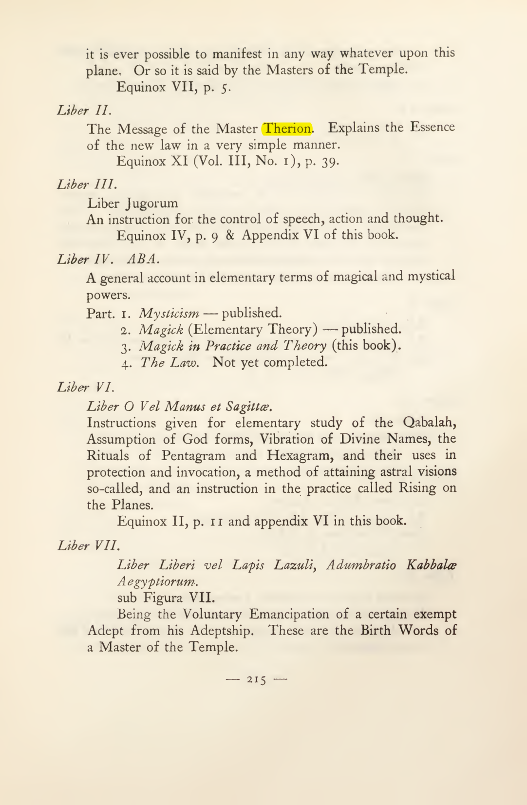 Original scan of Magick in Theory and Practice (Section 3), PDF page 11