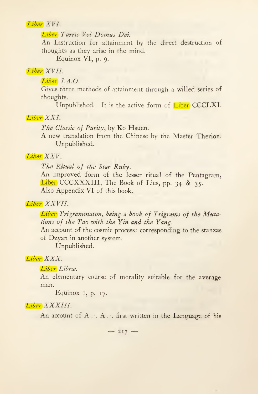 Original scan of Magick in Theory and Practice (Section 3), PDF page 13