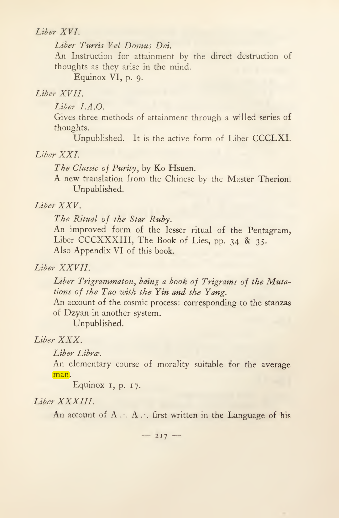 Original scan of Magick in Theory and Practice (Section 3), PDF page 13