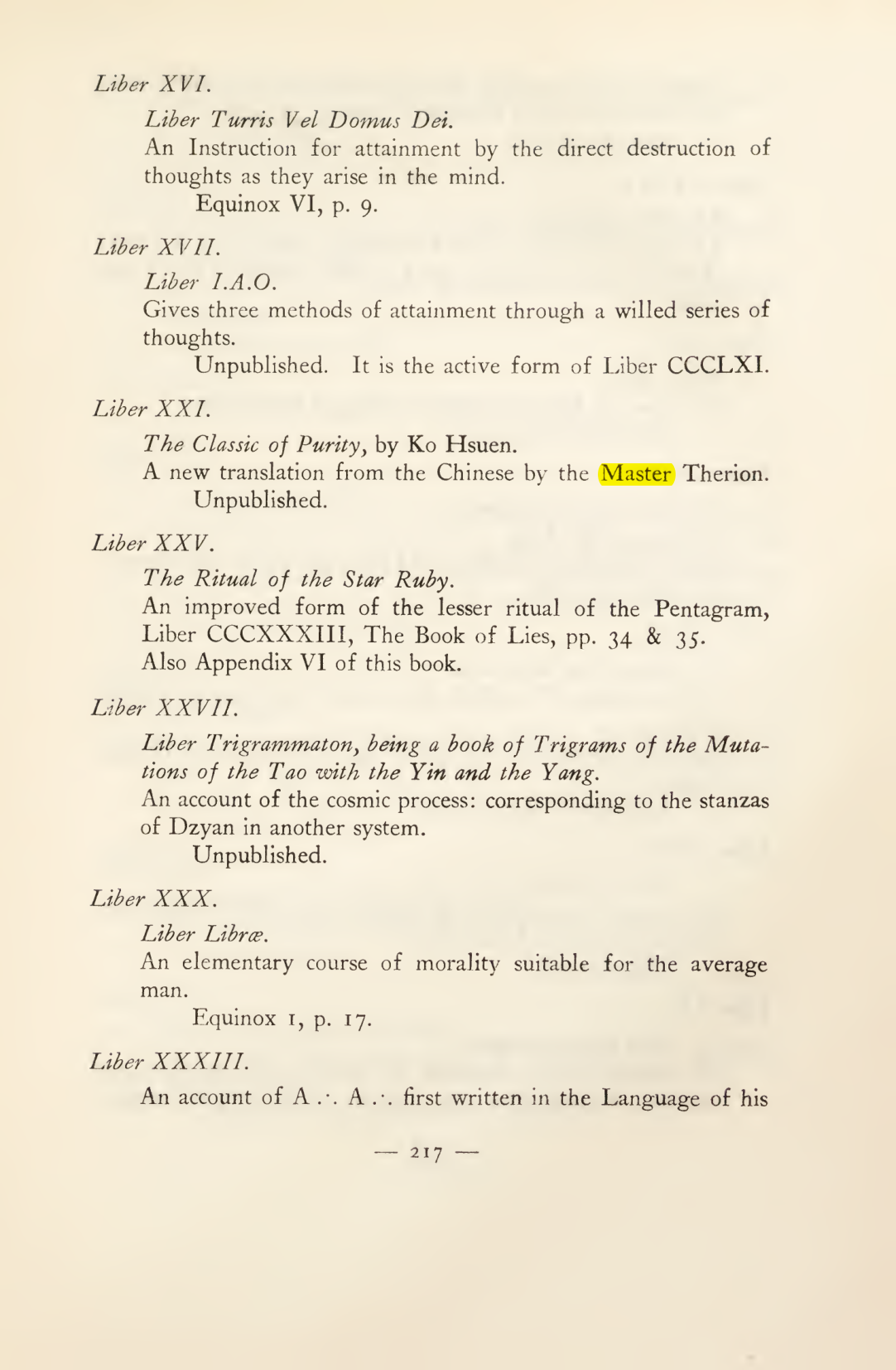 Original scan of Magick in Theory and Practice (Section 3), PDF page 13