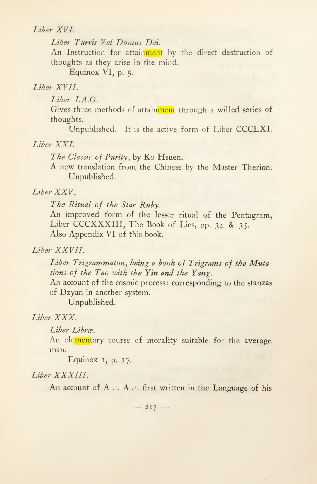 Original scan of Magick in Theory and Practice (Section 3), PDF page 13