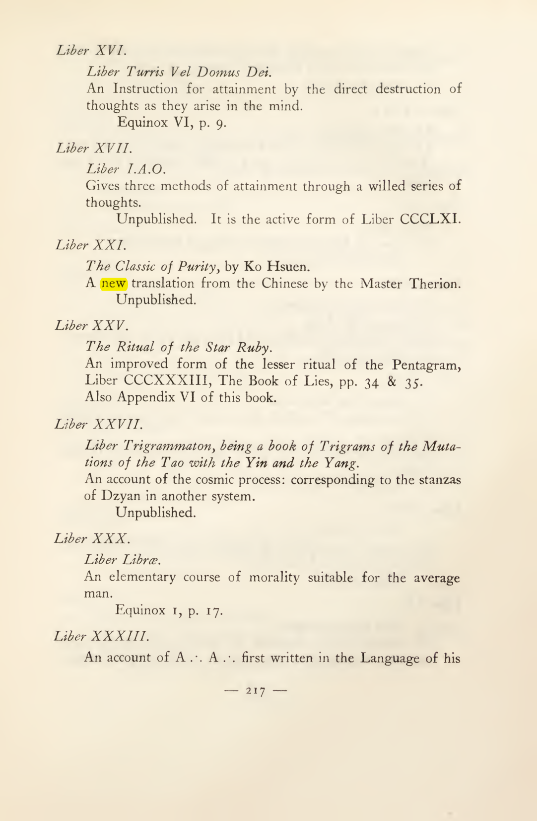 Original scan of Magick in Theory and Practice (Section 3), PDF page 13