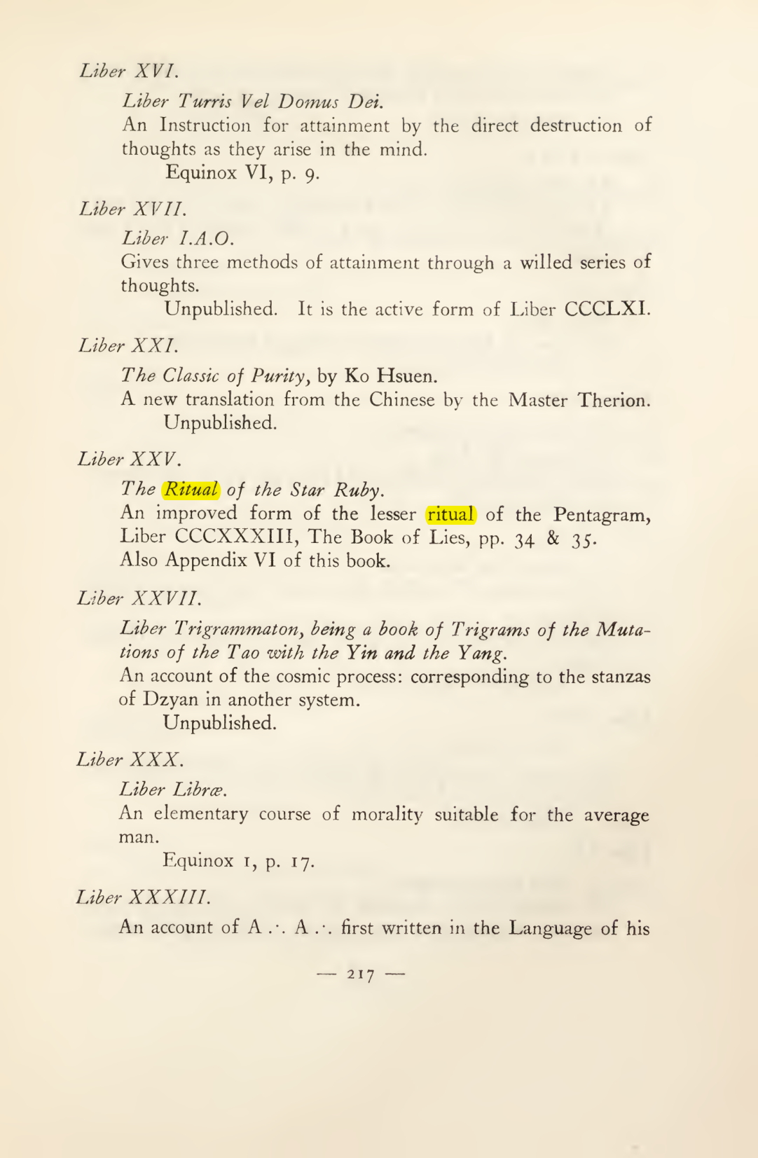 Original scan of Magick in Theory and Practice (Section 3), PDF page 13